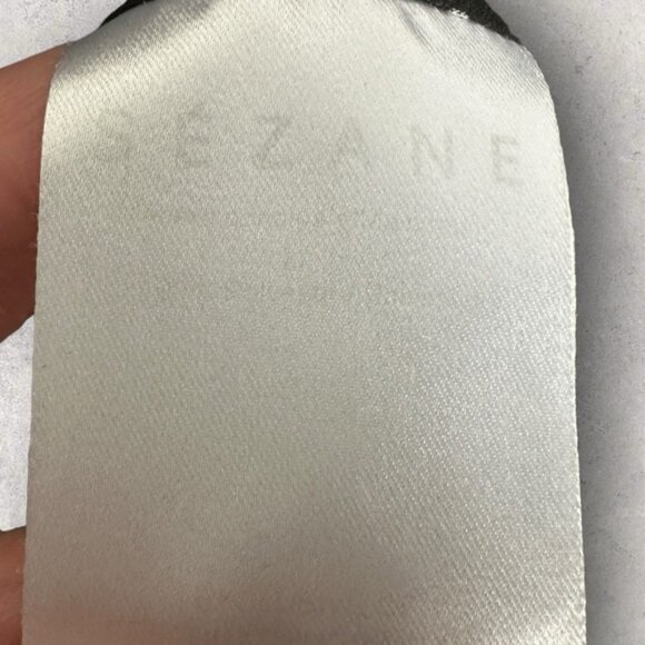 Sezane Black Tomboy Shirt Sheer Blouse Size 36 French US 4 Polka Dot Collared - Picture 8 of 12